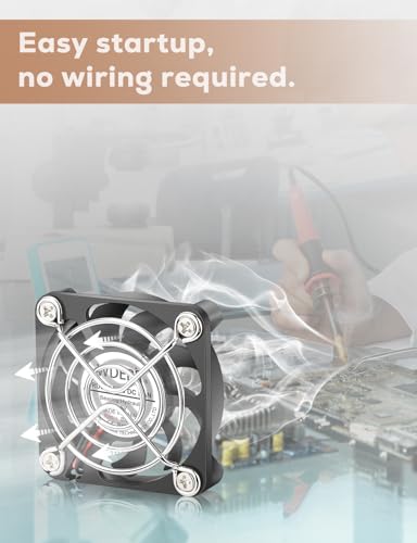 50mm x 10mm USB 5V Brushless Computer Case Cooling Fan with 3 Speeds Adjustable Mini 5010 Radiator Replacement Welding Helmet Aquarium Router Cooler 2-Pack - size: 5010 USB
