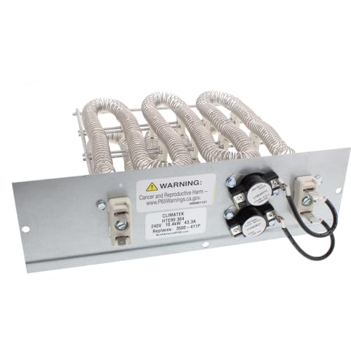 ClimaTek Electric Heating Element Replaces 3500-411 3500-411P 3500-411P/A | Upgraded for Coleman, Evcon Furnaces