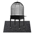 Large Bird Cage Mat, Under Pet Cage Mat for Bird Cages, Reptile Aquariums, Dog Kennels, Absorbent/Waterproof Felt Mat with Non-Slip Backing for Hard Floors and Surfaces (36x48 Inch) - size: 36x48 Inch