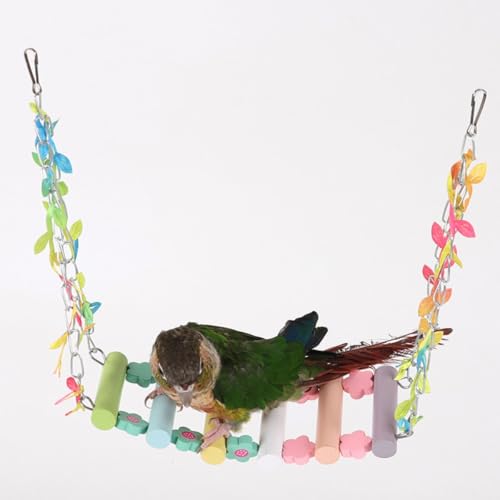 Bird Swing for Cage Branch Swing Suspending Parrot Toy Household Bird Toy Bite-Resisting Parrot Toy for Lovebird Conure Budgie Quaker Suspending Toy