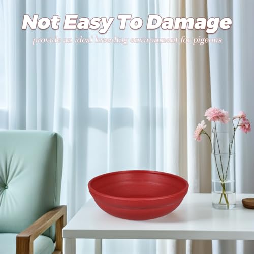 Pigeon Nest Egg Basin 9.25X9.25X2.67In Reusable Plastic Bird Nesting Bowl for Small Pet Birds Hatching Incubation and Breeding