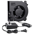 120mm x 32mm Small Centrifugal Blower Fan Big Airflow 12V Cooling | AC 110-220v Variable Speed,Dual Ball Bearing,Squirrel Cage fan for Inflatable Replacement,DIY Amp Electronic Exhaust Project - style: 120mm X 32mm