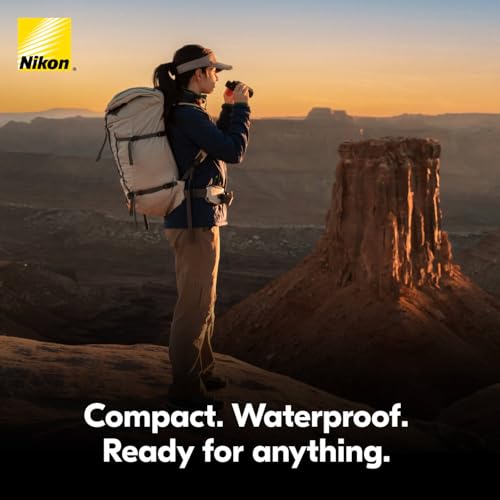 Nikon Trailblazer II 8x25 | Ultra-Compact Waterproof and Fogproof Travel Binoculars with Multilayer-Coated Optics and Rubber-Armored Body | Ultra-Compact Waterproof, fogproof Travel Binoculars, multilayer-Coated Optics, rubber-Armored Body