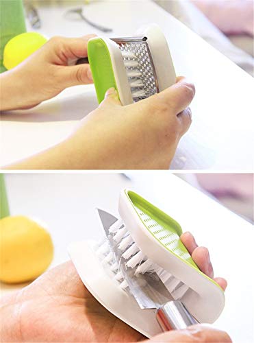 Blade Brush Knife Cleaner Non-Slip Cutlery Cleaner Brush Kitchen Washing Chopsticks Knife and Fork Brush