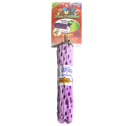 Polly's Tooty Fruity Pollen Bird Perch, Medium (Assorted Flavor)… - size: Medium