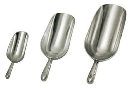 Update International (AS-12) 12 oz Aluminum Scoop - size: 12 Oz