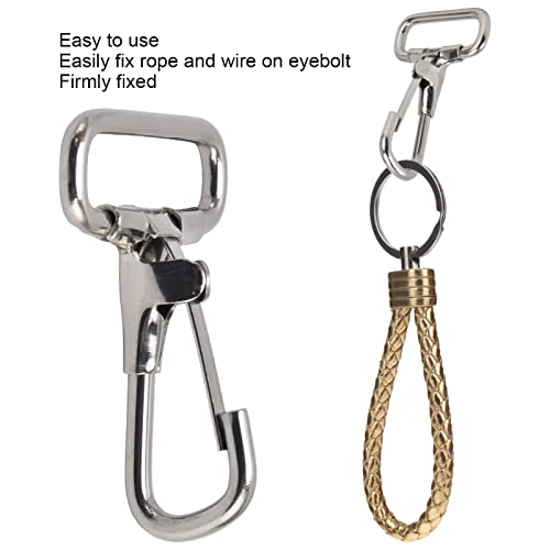 304 Stainless Steel Swivel Eye Snap Hooks 5PCS 29mm Spring Clips for Pet Leashes, Bird Feeders, and Outdoor Gear