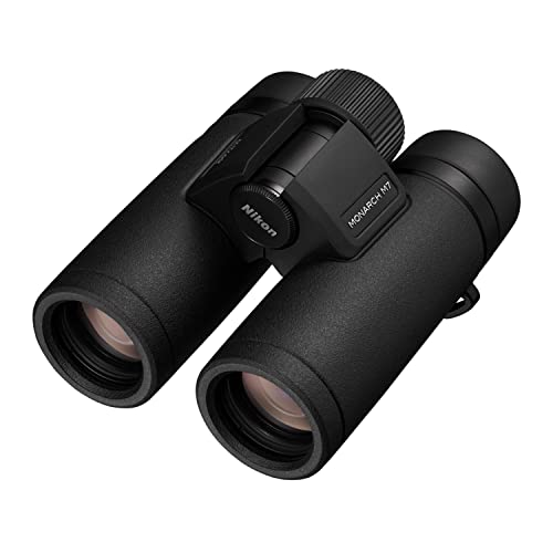 NIKON MONARCH M7 Binoculars | Lightweight Waterproof Fogproof Binoculars with ED Glass & Multilayer Coatings | Wide View, Smooth Focus & Long Eye Relief for Birdwatching, Wildlife & Outdoor Use, 8x30 | Long Eye Relief, lightweight Waterproof Fogproof Bino