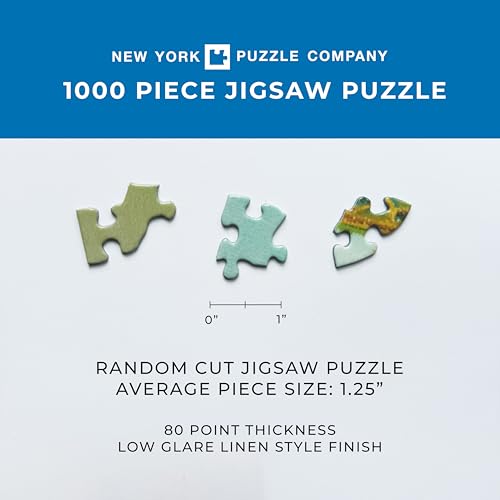 New York Puzzle Company - Cornell Lab Birds of Western North America - 1000 Piece Jigsaw Puzzle for Adults by Pedro Fernandes - color: Birds of Western North America 1000 Piece