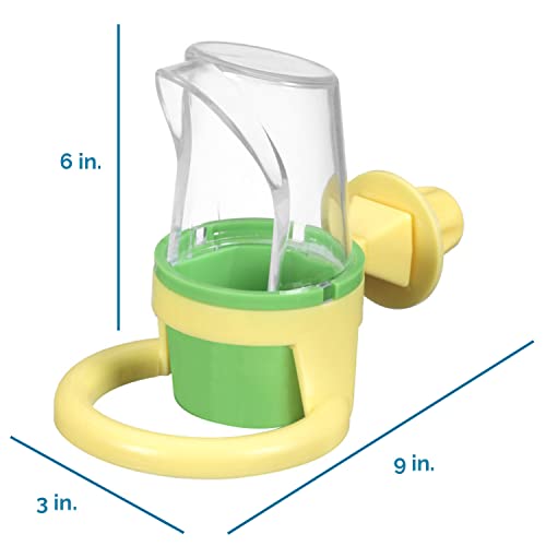 JW Pet Bird Cage Clean Cup Feeder & Water Cup Bird Accessory, Small (Assorted Colors) - size: Small