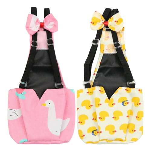 BestParts 2pcs Adjustable Waterproof Diapers for Pet Goose Duck Chicken S | 2pcs Adjustable Waterproof Reusable Diapers for Farm Pet Goose Duck Chicken Sliding Version Yellow + Pink S(0.55-1.68pounds) - size: S(0.55-1.68pounds)