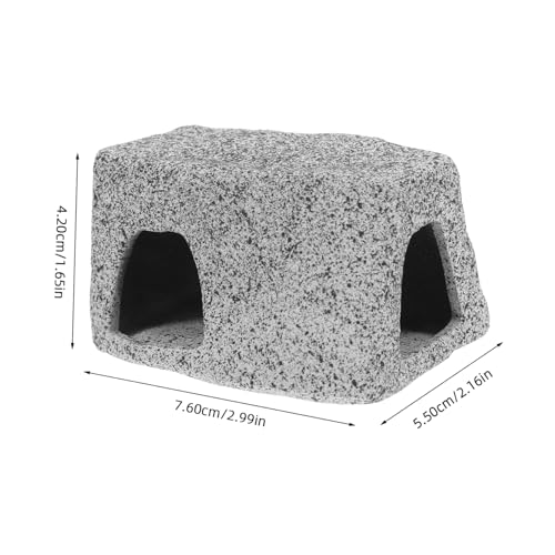 GALPADA Betta Fish Decor Stackable Rocks Aquarium Shelter for Shrimp Lizards Betta Durable Stone Ornaments Mimicking Natural Caves for Versatile Use Fish Tanks