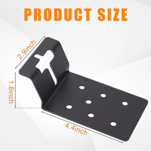 26 Pcs Black T-Post Bracket 3" | Post Mount Bracket for Signs, Fences, Mailboxes & Bird House Feeders - color: Black, size: 26 Pcs