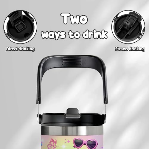 10 Year Old Girl Birthday Gifts - 30oz In My Double Digits Era Tumbler with Handle, 10th Birthday Gifts for Girls, Double Digits Themed Drinkware, Birthday Gift for Daughter, Niece, Best Friend - color: Digits Era1