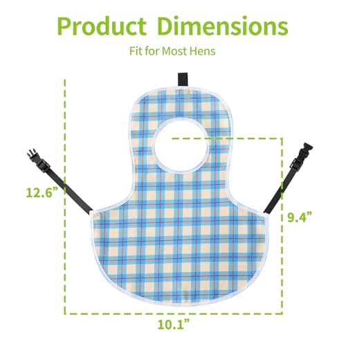 Chicken Saddles 3 Pack with Buckle Straps - Adjustable Hen Aprons for Hens, Secure & Easy-On Chicken Vest for Broody Molting Chickens, Feather Protection Armor(Lattice) - color: Lattice