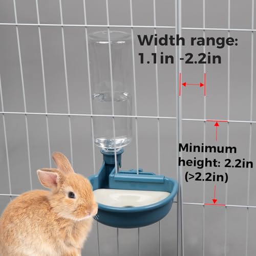 VANNON Anti-Splash Pet Water Bowl for Crates, 23oz Gravity Dispenser, Blue | anti-splash gravity water bowl with a floating disk for cleaner drinking and fewer refills throughout the day. - color: B-Blue, size: 23oz