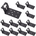 18 Pcs Black T-Post Bracket 3" | Post Mount Bracket for Signs, Fences, Mailboxes & Bird House Feeders - color: Black, size: 18 Pcs