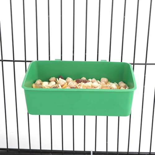 2 Pcs Pet Bird Parrot Food Bowls Small Animal Feeder Bowl Basic Dish Convenient Hanging Container for Small Bird Parrot