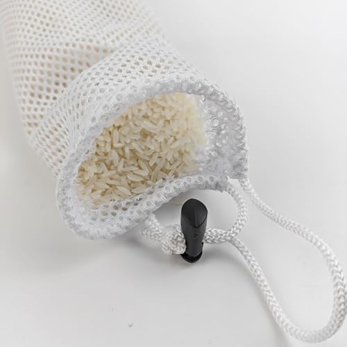 GXXMEI 8PCS 3.9" x 15.7" White Finch Sock Feeder for Outdoor, Durable Thistle Seed Feeder Sacks, Bird Food Supply Tools for Garden Yard Wild Finch Feeding