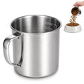 1.5 Cup Dog Food Scoop, Stainless Steel Dog Food Measuring Cup with Handle | Pet Food Scoop Cup for Dogs, Cats, Birds, Rabbits, for Dry Food and Treats