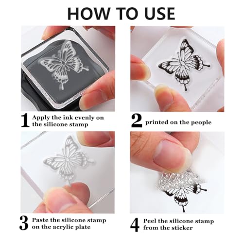 CHGCRAFT Girl and Flowers Style Clear Stamps Sunflowers and Butterflies Silicone Stamp Seal for DIY Scrapbooking and Card Making Paper Craft Decor 6.3 × 4.3 Inch - style: Girl and Flowers