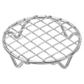 uxcell Round Cooking Rack 3.9 Inch Dia Stainless Steel Wire Cooling Steamer Rack for Baking Canning Cooking Roasting Cooling Grilling Drying, Silver - size: 3.9 Inch