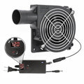 WHTech 120mm x 32mm Blower Fan with LED Voltage Display Speed Controller, 110V AC IP54 Waterproof Squirrel Cage Fan for DIY Cooling Projects, BBQ, Drum Smoker