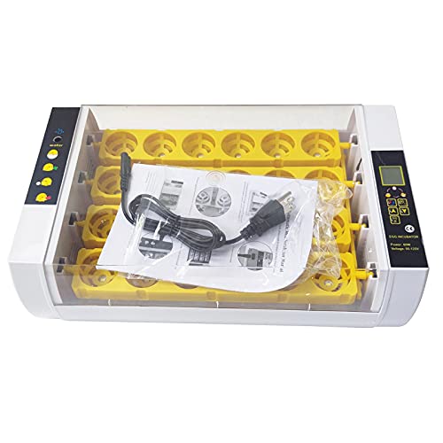 TECHTONGDA Digital Egg Incubator 24Eggs Automatic Poultry Hatcher with Egg Turning and Humidity Control 110V