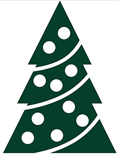 Infusion Round Teacher Stamp, Holiday, 3/4'' Self-Inking Rubber Stamp - Christmas Tree - Green Ink - color: Christmas Tree