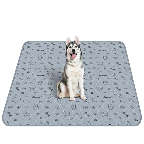 Extra Large 72"x72" Washable Pee Pads for Dog Super Absorbent, Reusable Pee Pads Non-Slip Waterproof Pet Training Mats for Playpen, Crate, Floor, Incontinence, Housebreak | Reusable Pee Pads Non-Slip Waterproof Pet Training Mats for Playpen, Crate, Floor,