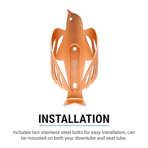 Portland Design Works Water Bottle Cage - Lightweight Water Bottle Holder for Bikes, Sparrow Cage, Copper - style: Sparrow Cage - Copper