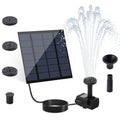 Solar Fountain, Solar Pump for Fountain with 4 Nozzles & 9.84FT Power Cable, DIY Solar Water Pump Kit for Birdbath, Garden, Pond, Pool, Outdoor - color: 1.8w
