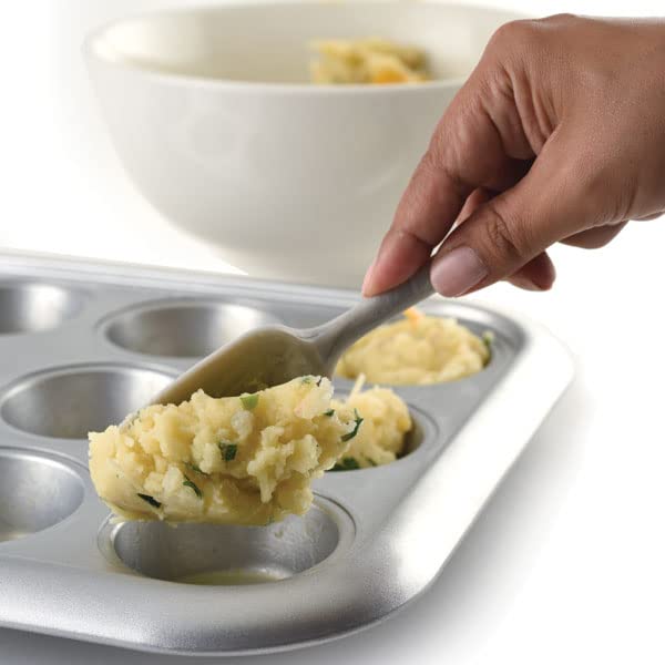 Norpro Silicone Mini Spoonula, Marble, 8.25" x 1.88" x .5" - style: Mini Spoonula