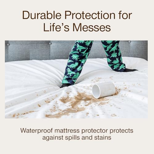 Coop Home Goods Ultra-Tech Waterproof Mattress Protector Twin XL, Smooth Top Mattress Pad, Waterproof Cover, Up to 18 Inches Deep, Machine Washable, Noiseless Comfort, Twin XL (39x80) - size: Twin XL, style: Ultra-Tech