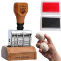 Egg Date Stamp for Fresh Eggs - Date Stamper Farm Stand Supplies | Egg date stamp kit: date stamper + egg stamps for fresh eggs. Farm stand supplies favorite. - color: Brown