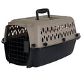 Petmate Vari Dog Kennel Portable Airline-Friendly Carriers & Crates for Small Dogs and Puppies, Durable Plastic, Pet Carrier For Home and Travel, XS Extra Small 19" For Dogs Up To 10 Lbs, Taupe - size: 19.0"L x 12.5"W x 10.8"H