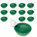 Hen's Choice™ - Large Automatic Chicken Waterer Cups, Poultry Water Kit (Green, 12) - color: Green, size: 12