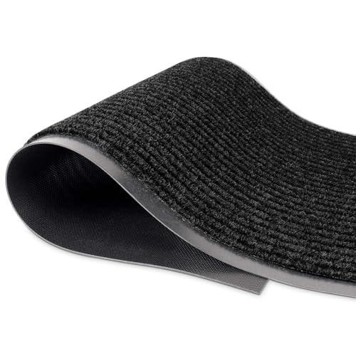 MaxMat® Extra Large Commercial Floor Mat, 3 x 5 Feet Heavy Duty, Waterproof, Low-Profile, Easy to Clean, Rubber Entry Mat (RIB0035BL, Black) - color: Black, size: 3 x 5 feet