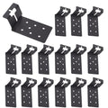 26 Pcs Black T-Post Bracket 3" | Post Mount Bracket for Signs, Fences, Mailboxes & Bird House Feeders - color: Black, size: 26 Pcs