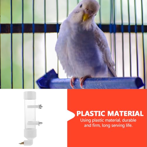 balacoo Bird Water Dispenser Automatic Bird Waterer for Cage Cage Water Feeder with Continuous Supply 9.84 X 1.96 X 1.96 in 1 Pack