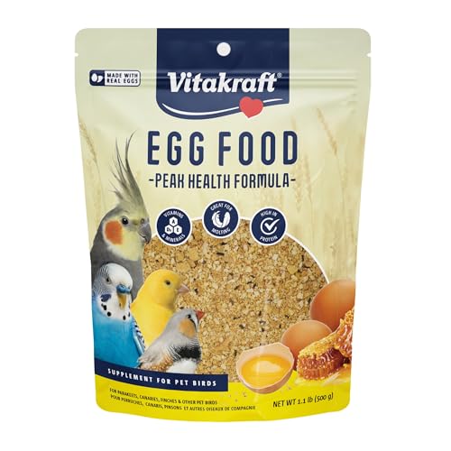 Vitakraft VitaSmart Egg Food for Birds - Daily Supplement for Parrots, Parakeets, Cockatiels, and Canaries - Bird Calcium Supplement 1.1 Pound (Pack of 1) - size: 1.1 Pound (Pack of 1)