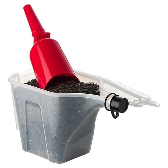 Rocky Mountain Goods Bird Seed Scoop with Release Gate – 1 Quart (1.33 lb) Capacity, Mess-Free Bird Feeder Filler & Dispenser, Funnel Spout, Ergonomic Handle