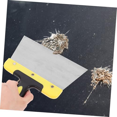 VANZACK Handheld Bird Droppings Cleaning Scraper Ergonomic Stainless Steel Tool for Quick Poop Removal from Bird Cages and Nests Versatile for Easy Cleanup