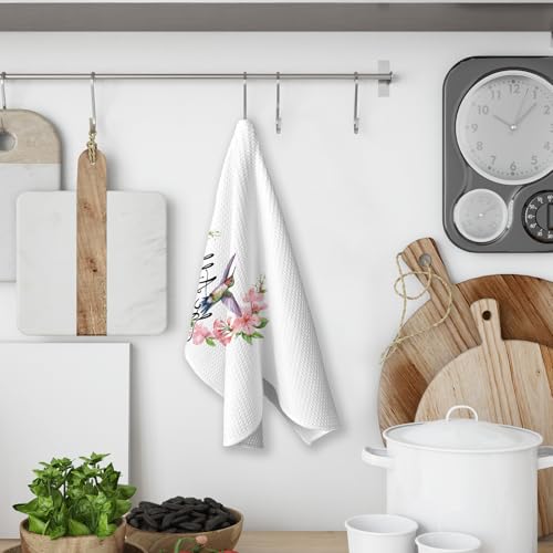 Be Still and Know That I Am God Kitchen Towels, Christian Bird Gifts for Women, Bird Decor Dish Towels for Kitchen, Christian Hummingbird Decor Bible Verse Decorative Hand Towel - color: Color-9