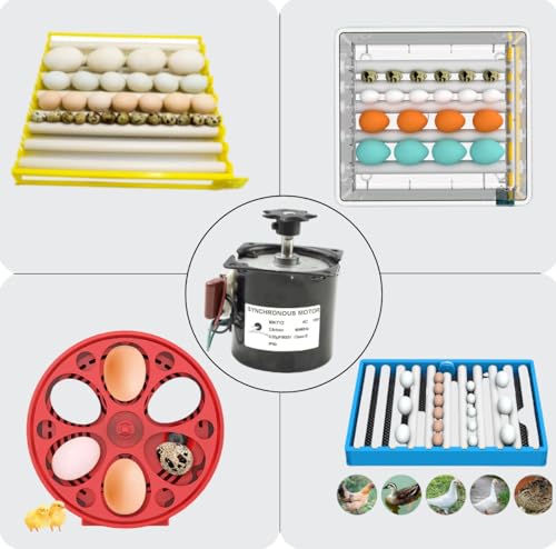 60KTYZ AC Synchronous Electric Geared Motor 110V 2.5-3RPM Incubator Accessories for Most Incubator Turning Egg - size: 2.5/3RPM+Gears
