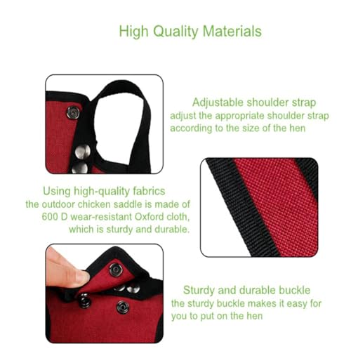 Outdoor Chicken Aprons Clothes 6 Pcs Chicken Saddle For Hens Hen Saddles with Elastic Adjustable Strap
