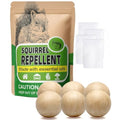 AUDQQM Squirrel Repellent, Chipmunk Repellent for Garden, Keep Squirrel & Chipmunk Away, Easy to Place for Yard, Attic & Bird Feeders, Pack of 6 - size: 1.0 Ounce (Pack of 6)