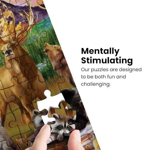 MasterPieces 100 Piece Jigsaw Puzzle for Kids - Mossy Oak The Young Pack - 14"x19" - style: The Young Pack