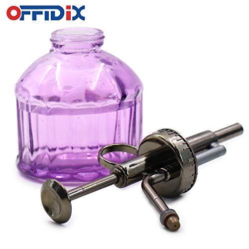 Glass Watering Spray Bottle,Plant Mister watering can indoor with Bronze Plastic Top Pump, Glass Small Watering Can for Garden, Plants, Cleaning (Purple) - color: G-Purple