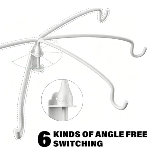 Plant Hook,12 Inch Plant Hanger Bracket Heavy Duty Wall Mounted Hooks for Hanging Bird Feeder, Flower Bracket, Anti Rust Metal Lanterns - color: White, size: 12in 2Pack
